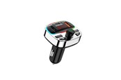 Telefon - Inne akcesoria - Dudao R2PRO+ Transmitter with PD25W Bluetooth 5.3 RGB Charging Ports - Black and Silver - 6976625332458