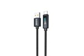 Kabel USB - Dudao L7T USB-A - USB-C 66W Cable with LED Display 1m - Black - 6976625334407