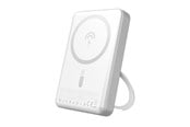 Powerbank - Dudao K28 10000mAh PD 22.5W MagSafe Powerbank with Metal Case and Ring Stand - Silver Powerbank - Srebrny - 10000 mAh - 6977196680139