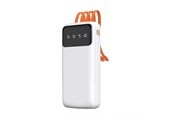 Powerbank - Dudao K6Pro Universal 10000mAh Power Bank with USB Cable USB Type C Lightning white (K6Pro-white) Powerbank - Biały - 10000 mAh - 6977196682065