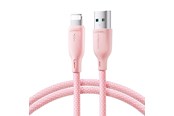 Kabel USB - Joyroom Multi-Color Series S-A34 USB-A / Lightning 3A cable 1m - pink - 6941237110510