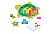 gry-planszowe-karciane-i-kosci - Goki Wooden Turtle Puzzle Game Rosy 41st. - 56302