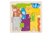 Puzzle - Goki Wooden Puzzle Safari 11pcs. Drewniany - 57320