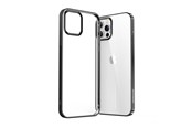 Telefon - Pokrowiec i etui - Joyroom New Beautiful Series ultra thin case with electroplated frame for iPhone 12 Pro Max black (JR-BP796) - 6941237119315