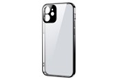 Telefon - Pokrowiec i etui - Joyroom New Beauty Series ultra thin case with electroplated frame for iPhone 12 Pro Max black (JR-BP744) - 6941237131317