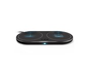 Telefon - Adapter i Ladowarka - SBS Dual Wireless 10W+10W Qi Charger Pad - Black - TEWIRE20WDOUB