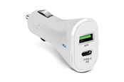Telefon - Adapter i Ladowarka - SBS 20W Car Charger - White - TECRPD20W
