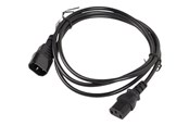 Kabel zasilający (zewnętrzny) - Lanberg - power extension cable - power IEC 60320 C13 to IEC 60320 C14 - 1.8 m - CA-C13E-10CC-0018-BK