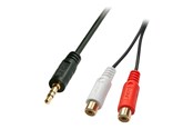 Kabel audio - Lindy Premium audio adaptor - 25 cm - 35678