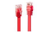 Kabel sieciowy - Lindy patch cable - 1 m - red - Czerwony - 1m - 47511