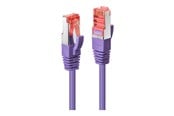 Kabel sieciowy - Lindy patch cable - 50 cm - violet - Fioletowy - 0.5m - 47821