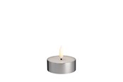 Dekoracje - Moods & More LED Melted tealight - Metal silver finish - M12-MS063025