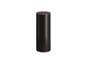 Dekoracje - Moods & More LED pillar candle - Charcoal - 74x200 mm - M30-CC074200