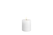 Dekoracje - Moods & More LED pillar candle - Classic white - 74x100 mm - M30-CW074100
