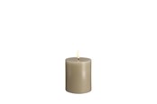 Dekoracje - Moods & More LED pillar candle - Kit grey - 74x100 mm - M30-KG074100