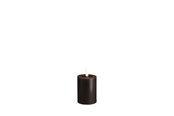 Dekoracje - Moods & More LED pillar candle - Melted Charcoal - 49x75 mm - M31-CC049075