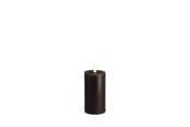 Dekoracje - Moods & More LED pillar candle - Melted Charcoal - 49x100 mm - M31-CC049100