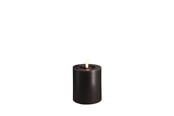 Dekoracje - Moods & More LED pillar candle - Melted Charcoal 74x100 mm - M31-CC074100