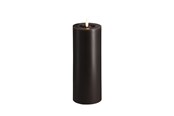 Dekoracje - Moods & More LED pillar candle - Melted Charcoal 74x200 mm - M31-CC074200