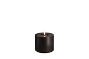 Dekoracje - Moods & More LED pillar candle - Melted Charcoal - 99x100 mm - M31-CC099100