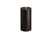 Dekoracje - Moods & More LED pillar candle - Melted Charcoal - 99x200 mm - M31-CC099200