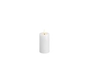 Dekoracje - Moods & More LED pillar candle - Melted Classic white - 49x100 mm - M31-CW049100