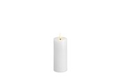 Dekoracje - Moods & More LED pillar candle - Melted Classic white - 49x125 mm - M31-CW049125