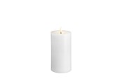 Dekoracje - Moods & More LED pillar candle - Melted Classic white - 74x150 mm - M31-CW074150