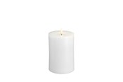 Dekoracje - Moods & More LED pillar candle - Melted Classic white - 99x150 mm - M31-CW099150