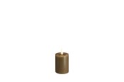 Dekoracje - Moods & More LED pillar candle - Melted Dark sand - 49x75 mm - M31-DS049075