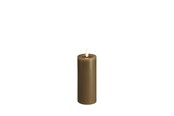 Dekoracje - Moods & More LED pillar candle - Melted Dark sand - 49x125 mm - M31-DS049125