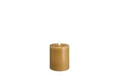 Dekoracje - Moods & More LED pillar candle - Melted Honey mustard - 74x100 mm - M31-HM074100