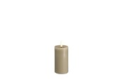 Dekoracje - Moods & More LED pillar candle - Melted Kit grey - 49x100 m - M31-KG049100