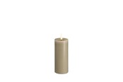 Dekoracje - Moods & More LED pillar candle - Melted Kit grey - 49x125 m - M31-KG049125
