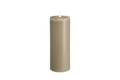 Dekoracje - Moods & More LED pillar candle - Melted Kit grey - 74x200 mm - M31-KG074200