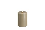 Dekoracje - Moods & More LED pillar candle - Melted Kit grey - 99x150 mm - M31-KG099150