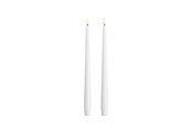 Dekoracje - Moods & More LED taper candle - Slim - Classic white - 23x300 mm - 2 pcs - M50-CW023300