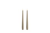 Dekoracje - Moods & More LED taper candle - Slim - Kit grey - 23x250 mm - 2 pcs - M50-KG023250