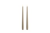 Dekoracje - Moods & More LED taper candle - Slim - Kit grey - 23x300 mm - 2 pcs - M50-KG023300