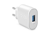 Telefon - Adapter i Ladowarka - SBS 2100 mAh Charger - 2.1A - White - TETR1USB2AWFAST