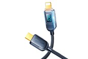 Kabel USB - Joyroom A4 USB-C / Lightning Cable 20W 1.2m with display - black - 6956116731106