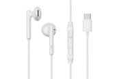 Sluchawki, zestaw sluchawkowy - Joyroom JR-EC05 USB-C in-ear headphones - white - JR-EC05 White