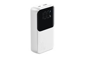 Powerbank - Joyroom Mini power bank with built-in cables JR-PBC06 30W 10000mAh - white Powerbank - Biały - 10000 mAh - 6956116776466