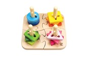 Zabawki drewniane - Hape - Sorting Puzzle Creative - E0411