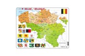 Puzzle - Selecta Play Larsen Jigsaw Puzzle Map Belgium 48 pcs. Podłoga - LA-K59-V1