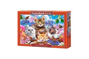 Puzzle - Selecta Play Castorland Jigsaw Puzzle Kittens with Flowers 500pcs. Podłoga - B-53513