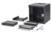 Szafa rack - DIGITUS DN-49101-SET - 10" Network Bundle | 6U Cabinet + Switch + Patch Panel | Unmounted - DN-49101-SET