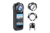 Kamera sportowa - akcesoria - Puluz Lens Covers Snap‑On – Insta360 X5 - PU750T