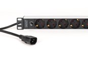 Kabel zasilajacy (zewnetrzny) - DIGITUS 9-Port - 1U - Aluminum PDU - DN-95437