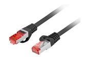Kabel sieciowy - Lanberg patch cable - 50 cm - black - Czarny - 0.5m - PCF6-10CU-0050-BK